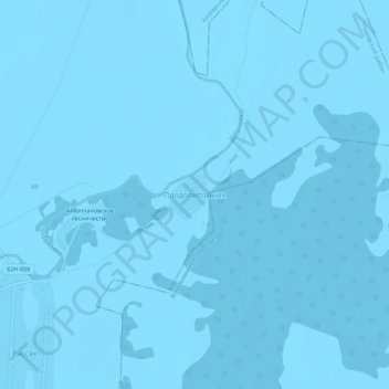 Mapa topográfico Плодопитомник, altitud, relieve