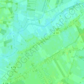 Mapa topográfico Fahrendorf, altitud, relieve
