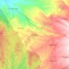 Mapa topográfico Pupuan, altitud, relieve