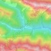 Mapa topográfico Uccea, altitud, relieve