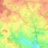 Mapa topográfico La Coussaie, altitud, relieve