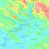 Mapa topográfico Pathanamthitta, altitud, relieve