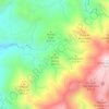 Mapa topográfico Pietra Lunga, altitud, relieve