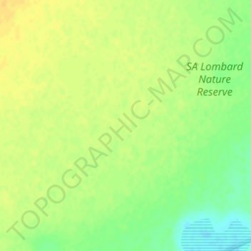 Mapa topográfico S.A. Lombard Nature Reserve, altitud, relieve
