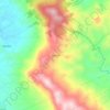 Mapa topográfico Viboral, altitud, relieve
