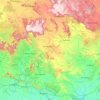 Mapa topográfico Raigarh, altitud, relieve