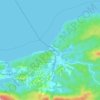 Mapa topográfico Chuspa, altitud, relieve