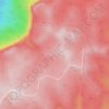 Mapa topográfico Kings Tableland, altitud, relieve