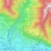 Mapa topográfico Lattecaldo, altitud, relieve