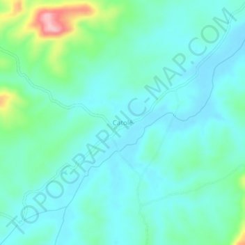 Mapa topográfico Catolé, altitud, relieve