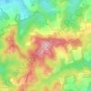 Mapa topográfico Monte Capra, altitud, relieve