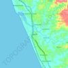 Mapa topográfico Uppala, altitud, relieve