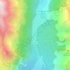 Mapa topográfico Col d'Ornon, altitud, relieve