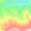 Mapa topográfico La Bella, altitud, relieve