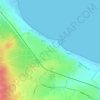 Mapa topográfico Ksibet El Medouini, altitud, relieve