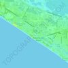 Mapa topográfico Long Beach Resort, altitud, relieve