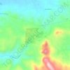 Mapa topográfico San Pantaleo, altitud, relieve