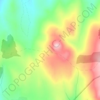 Mapa topográfico A Aguioncha, altitud, relieve