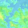 Mapa topográfico Le Port Niscop, altitud, relieve