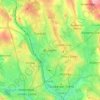 Mapa topográfico Burslem, altitud, relieve
