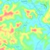 Mapa topográfico Recare, altitud, relieve