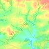 Mapa topográfico Chilsworthy, altitud, relieve