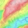 Mapa topográfico Cernembert, altitud, relieve