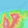 Mapa topográfico Отважная, altitud, relieve