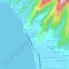 Mapa topográfico Desa Batu Layar, altitud, relieve