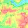 Mapa topográfico La Detourbe, altitud, relieve