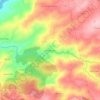 Mapa topográfico Vale de Gaios, altitud, relieve