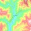 Mapa topográfico Belalcázar, altitud, relieve