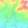 Mapa topográfico 11 de Abril, altitud, relieve