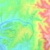 Mapa topográfico São Romão, altitud, relieve