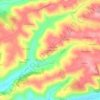 Mapa topográfico Boissonnade, altitud, relieve