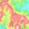 Mapa topográfico Puranogaun Dapcha, altitud, relieve