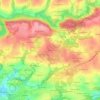 Mapa topográfico Kerliès, altitud, relieve