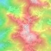 Mapa topográfico Mount Seymour, altitud, relieve