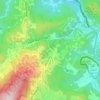 Mapa topográfico Appalachian Ski Mountain Dam, altitud, relieve