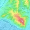 Mapa topográfico Верхневесёлое, altitud, relieve