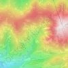 Mapa topográfico Frena, altitud, relieve