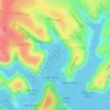 Mapa topográfico Gymea Bay, altitud, relieve