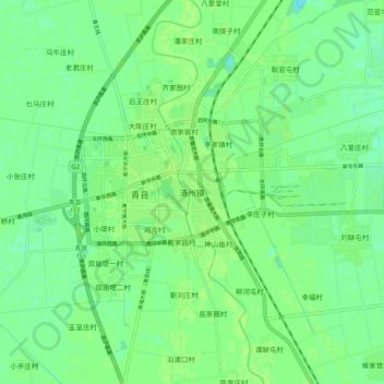 Mapa topográfico 清州镇, altitud, relieve