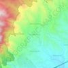 Mapa topográfico Nanggerang, altitud, relieve