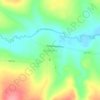 Mapa topográfico Riverlândia, altitud, relieve