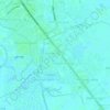 Mapa topográfico Kertak Hanyar I, altitud, relieve