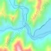 Mapa topográfico Confluencia Rios Tupiza y San Juan del Oro, altitud, relieve