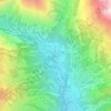 Mapa topográfico Le Riou, altitud, relieve