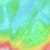 Mapa topográfico Baselga del Bondone, altitud, relieve