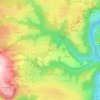 Mapa topográfico Le Trait, altitud, relieve